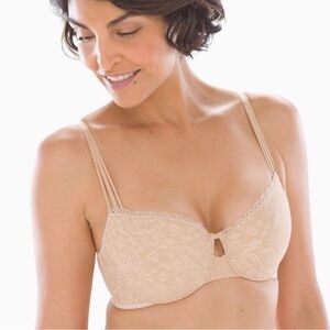 Soma Enticing Lift™ Balconet nude lace bra 32DD 32E
